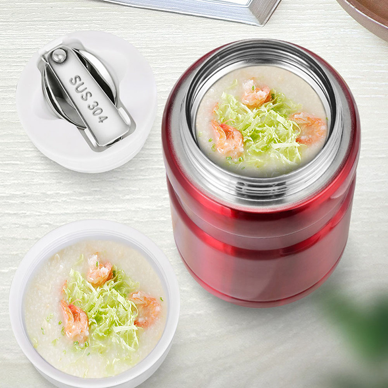Soup Kettle Warmer - 500/750 مللي حاوية طعام من الفولاذ