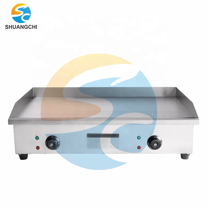Electric Griddle Flat Top - Shuangchi التجارية الكهربائية الشواية شقة أعلى
