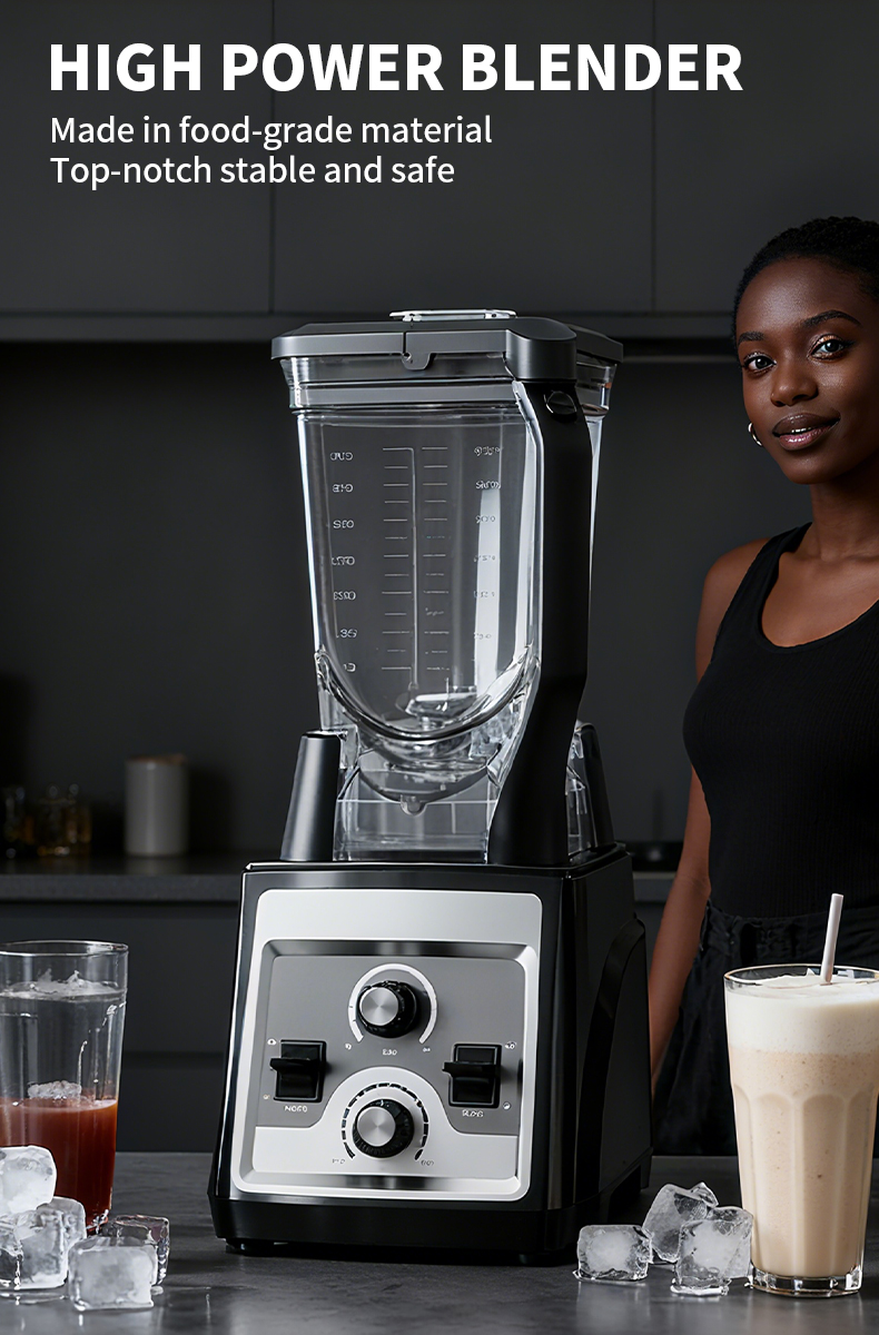 Commercial Blender Heavy Duty - خلاط تجاري ومنزلي عالي الأداء بقوة