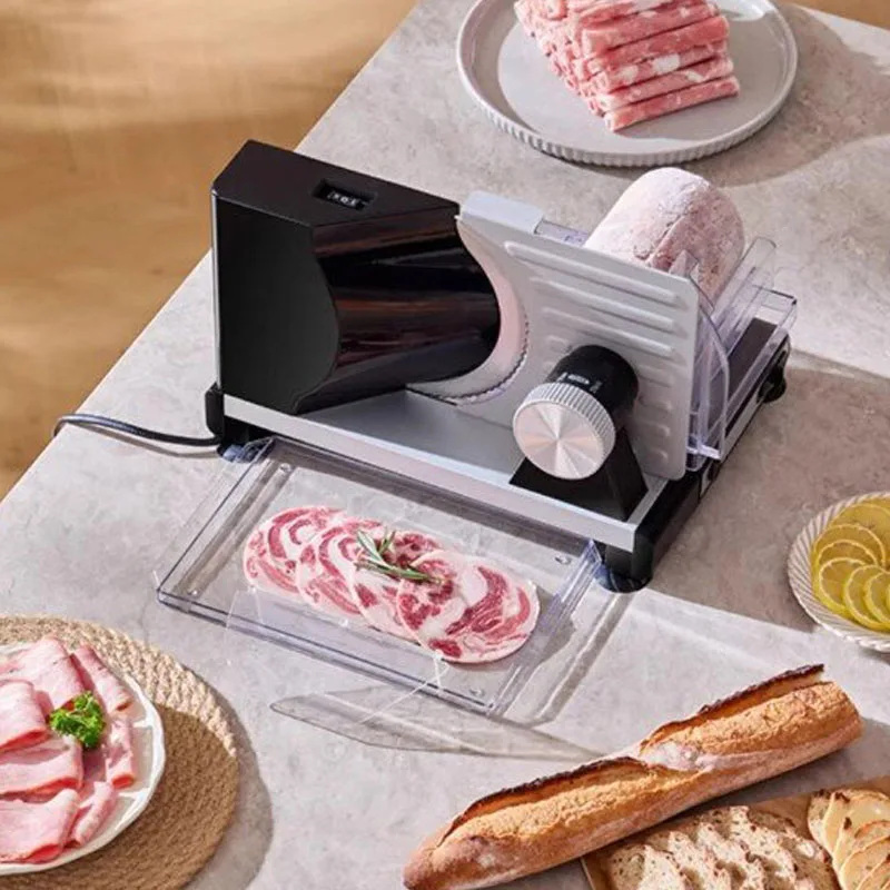 Meat Slicer Machine - آلة تقطيع اللحوم الكهربائية المنزلية قابلة