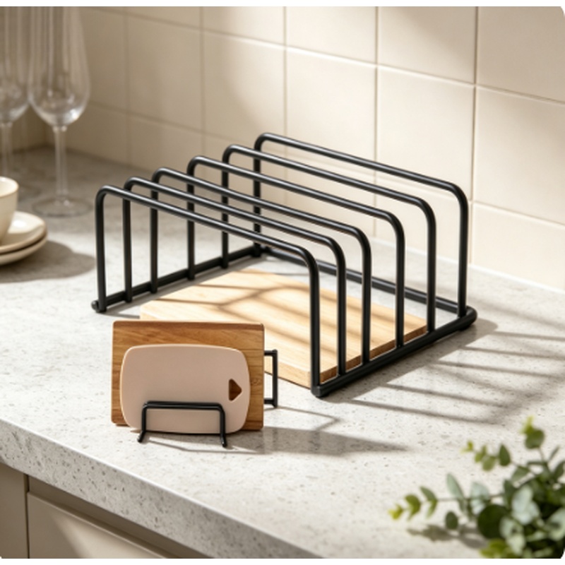 Commercial Kitchen Utensil Holder - رف تخزين ألواح التقطيع للمطبخ، منظم