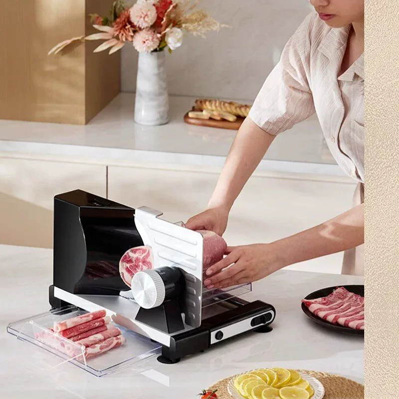 Meat Slicer Machine - آلة تقطيع اللحوم الكهربائية المنزلية قابلة