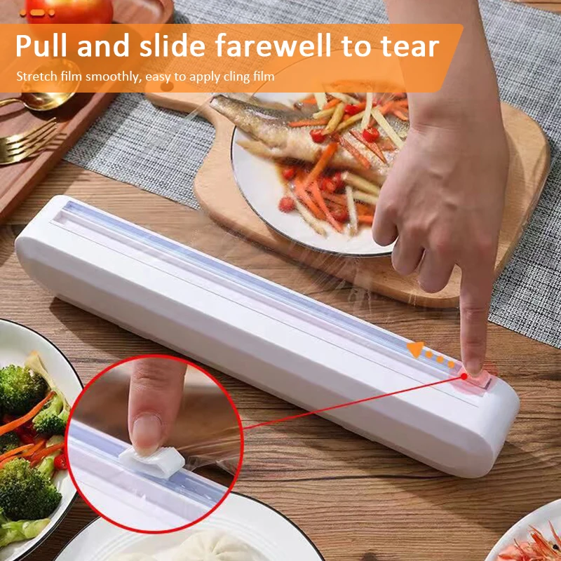 موزع غشاء تتشبث مع قاطع بلاستي - مراجعة Commercial Kitchen Utensil Holder وسعره