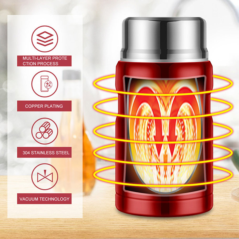 500/750 مللي حاوية طعام من الف - مراجعة Soup Kettle Warmer وسعره