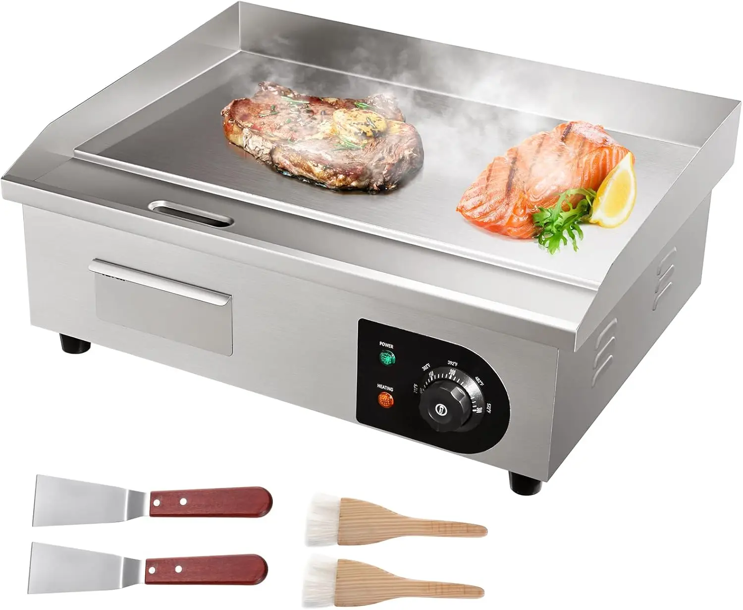 شواية كهربائية تجارية مقاس 22  - مراجعة Electric Griddle Flat Top وسعره