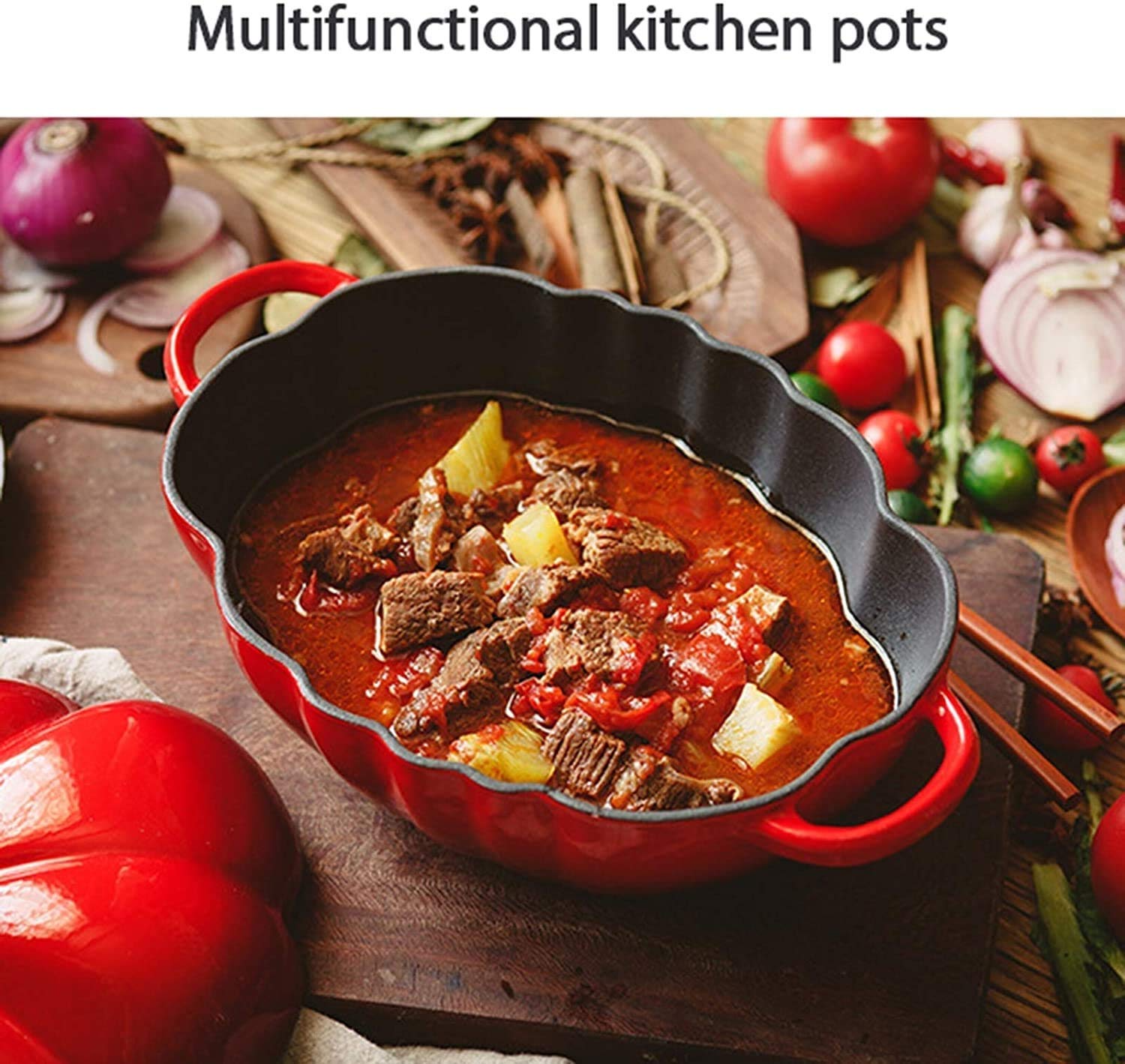 فرن هولندي من الحديد الزهر مطل - مراجعة Soup Kettle Warmer وسعره
