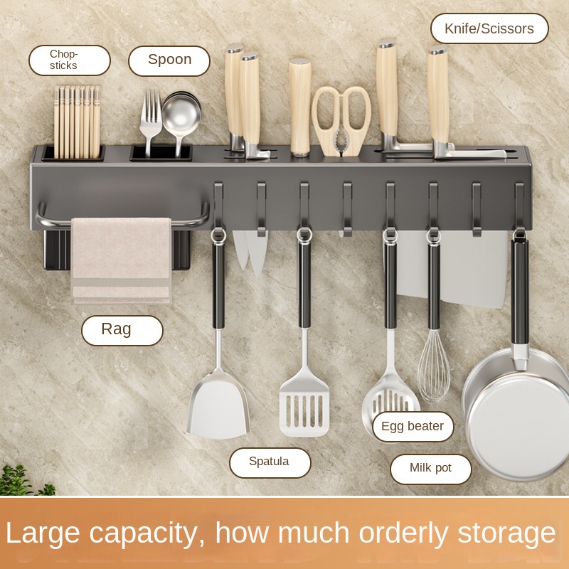 رف مطبخ بدون أدوات، إكسسوارات  - مراجعة Commercial Kitchen Utensil Holder وسعره
