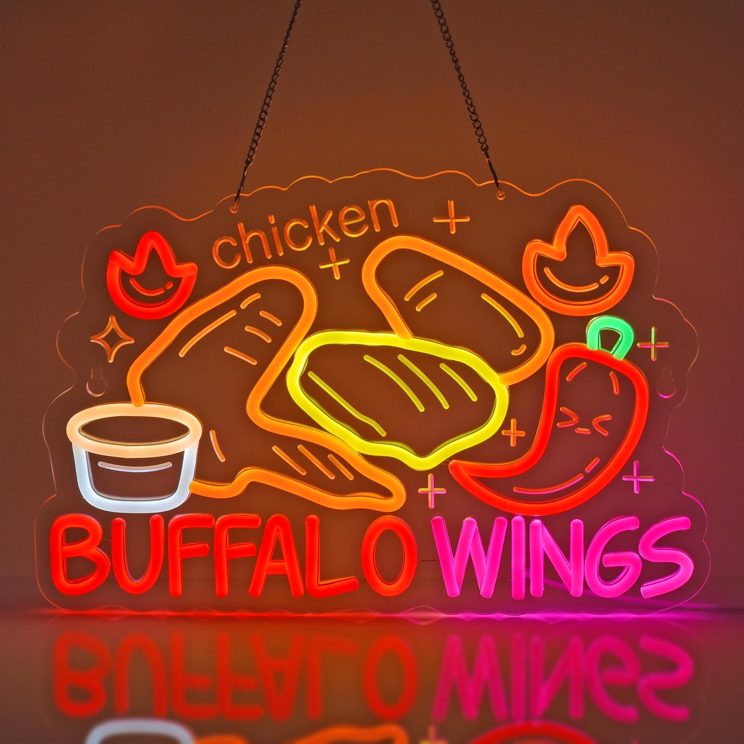 لافتة نيون LED على شكل أجنحة ا - مراجعة Commercial Kitchen Walls وسعره