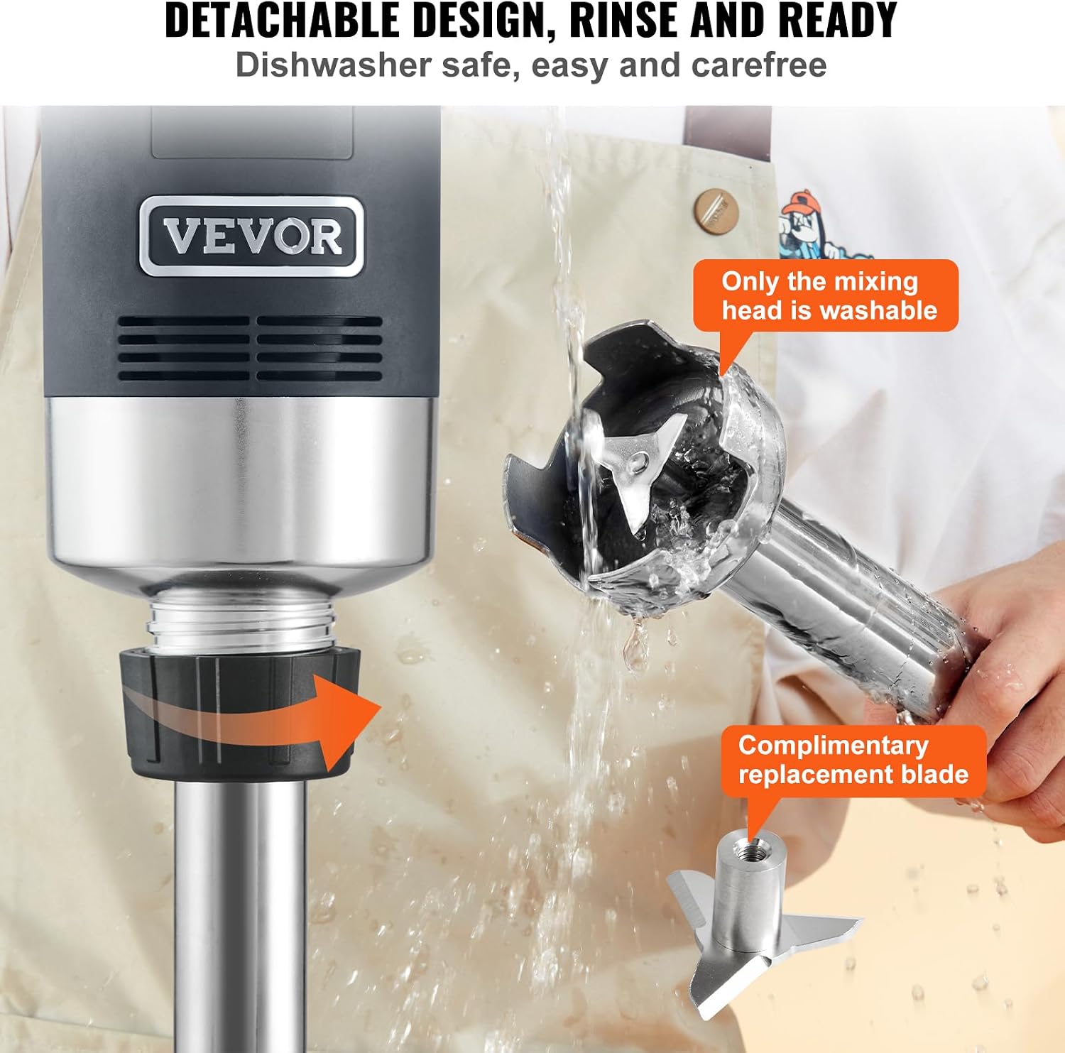 خلاط يدوي تجاري، 750 واط، 16 ب - مراجعة Commercial Blender Heavy Duty وسعره
