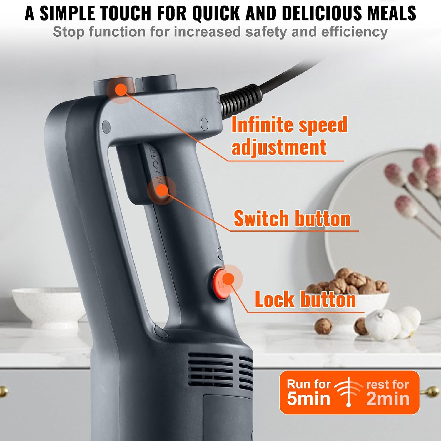 خلاط يدوي تجاري، 750 واط، 16 ب - مراجعة Commercial Blender Heavy Duty وسعره