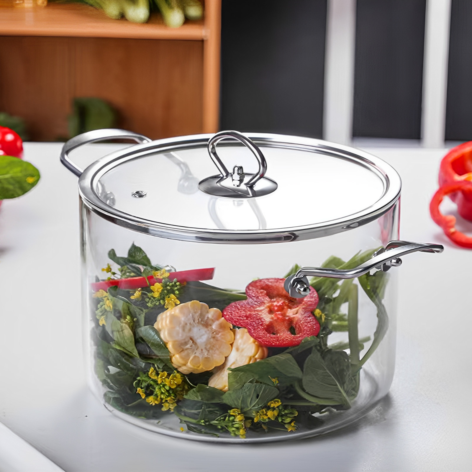 وعاء طهي زجاجي بسعة 2.5 لتر/3. - مراجعة Soup Kettle Warmer وسعره