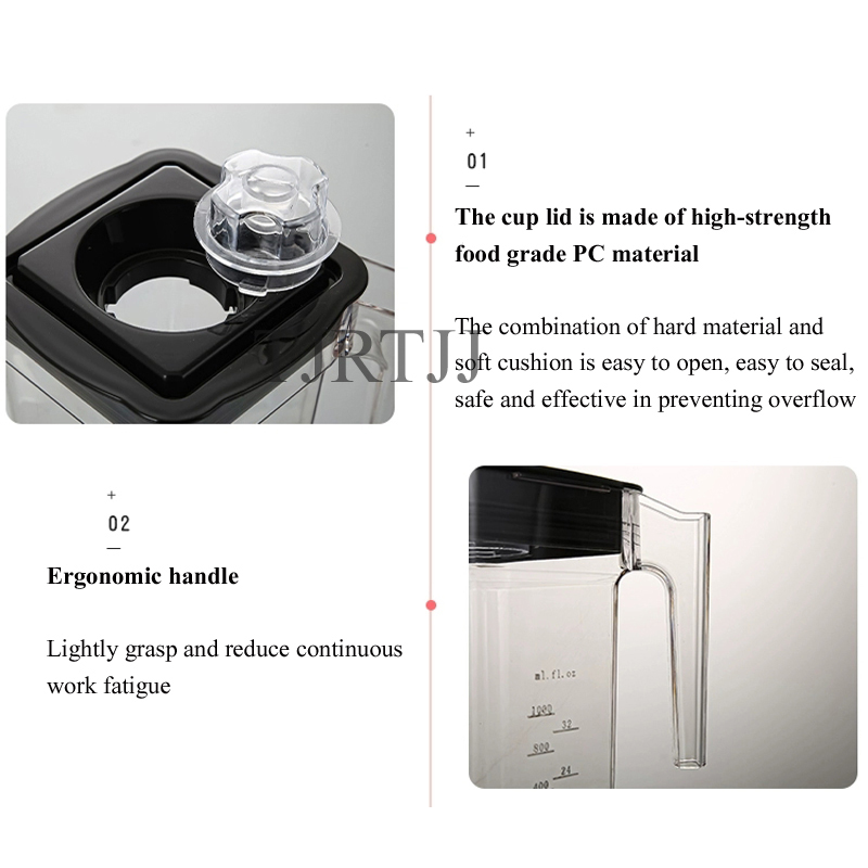 خلاط ثلج تجاري هادئ مع غطاء عا - مراجعة Commercial Blender Heavy Duty وسعره