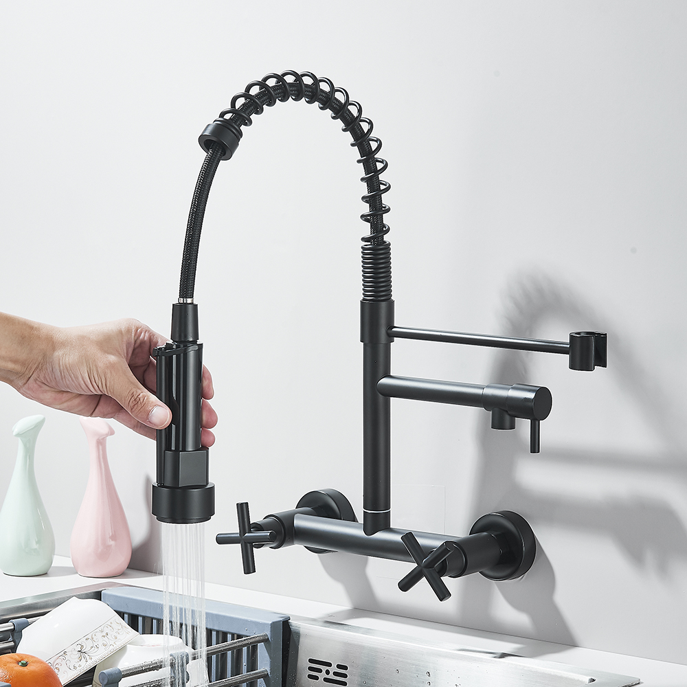 صنبور المطبخ الأسود دوران 360  - مراجعة Commercial Kitchen Faucet وسعره
